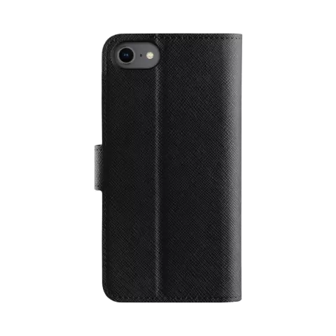 Xqisit NP Wallet Case Viskan Case Kompatibel mit iPhone 6, 6s, 7, 8, SE 2020 und SE 2022 - Schwarz