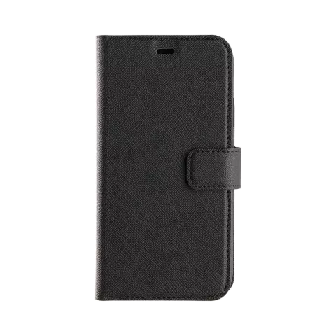 Xqisit NP Wallet Case Viskan Case Kompatibel mit iPhone 6, 6s, 7, 8, SE 2020 und SE 2022 - Schwarz