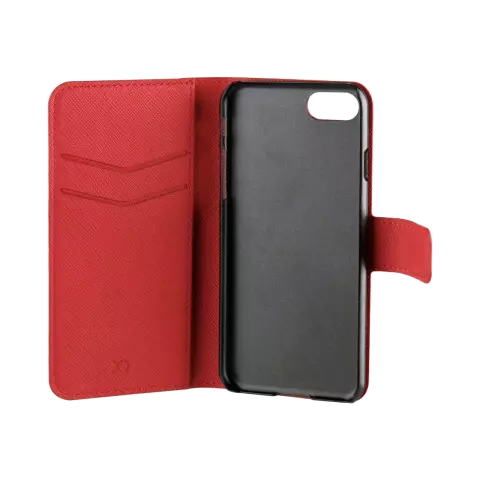 Xqisit NP Wallet Case Viskan Case Kompatibel mit iPhone 6, 6s, 7, 8, SE 2020 und SE 2022 - Rot