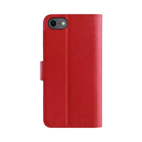 Xqisit NP Wallet Case Viskan Case Kompatibel mit iPhone 6, 6s, 7, 8, SE 2020 und SE 2022 - Rot