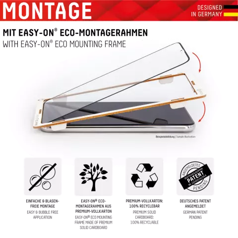 Displex Real Glass FC Displayschutzfolie Kompatibel mit iPhone 13 mini - Transparent