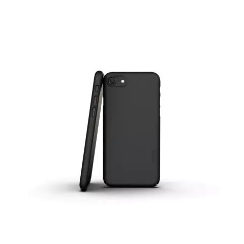 Nudient Thin Case V3 H&uuml;lle Kompatibel mit iPhone 6, 6s, 7, 8, SE 2020 und SE 2022 - Schwarz