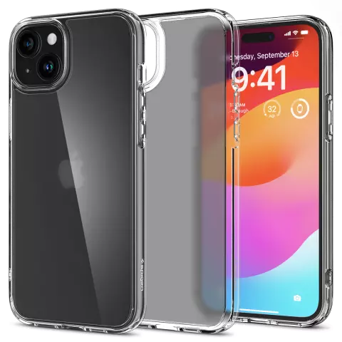 Spigen Ultra Hybrid H&uuml;lle Kompatibel mit iPhone 15 - Transparent