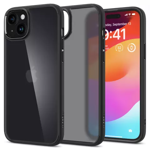 Spigen Ultra Hybrid-H&uuml;lle f&uuml;r iPhone 15 - Schwarz