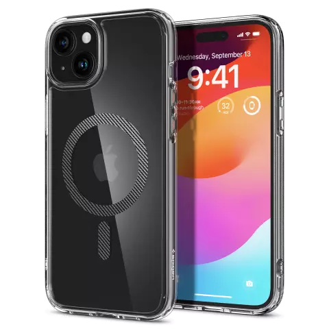 Spigen Ultra Hybrid MagFit-H&uuml;lle f&uuml;r iPhone 15 - Schwarz