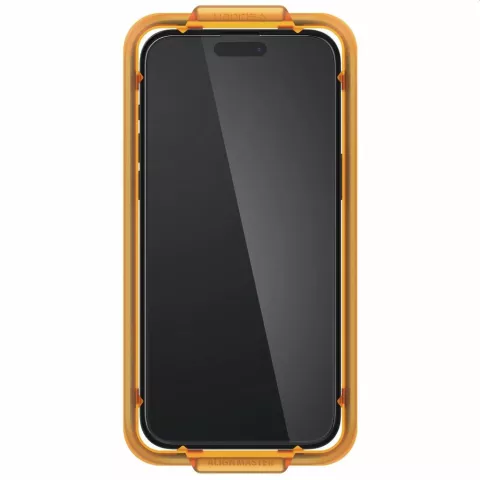 Spigen AlignMaster Full Cover Glass 2er-Pack Displayschutzfolie Kompatibel mit iPhone 15 Plus - Transparent