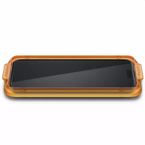 Spigen AlignMaster Full Cover Glass 2er-Pack Displayschutzfolie Kompatibel mit iPhone 15 Pro - Transparent