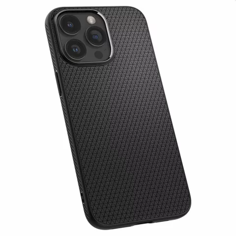 Spigen Liquid Air Case H&uuml;lle Kompatibel mit iPhone 15 Pro Max - Schwarz