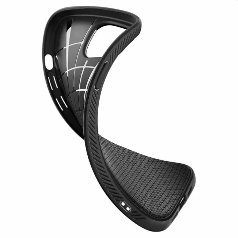 Spigen Liquid Air Case H&uuml;lle Kompatibel mit iPhone 15 Plus - Schwarz