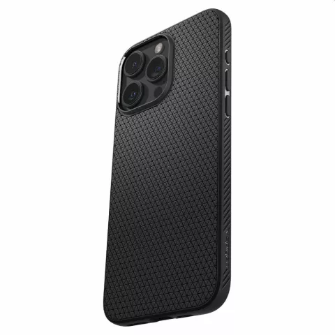 Spigen Liquid Air Case-Abdeckung f&uuml;r iPhone 15 Pro - Schwarz