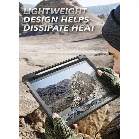Supcase Unicorn Beetle Schutzh&uuml;lle Kompatibel mit iPad 10. Generation 10,9 Zoll 2022 - Schwarz