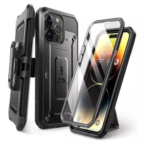 Supcase Unicorn Beetle Schutzh&uuml;lle f&uuml;r iPhone 15 Pro - Schwarz