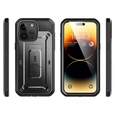 Supcase Unicorn Beetle Schutzh&uuml;lle f&uuml;r iPhone 15 Pro - Schwarz