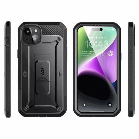 Supcase Unicorn Beetle Schutzh&uuml;lle f&uuml;r iPhone 15 Plus - Schwarz