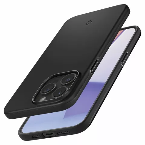 Spigen Thin Fit Case Kompatibel mit iPhone 15 Pro - Schwarz
