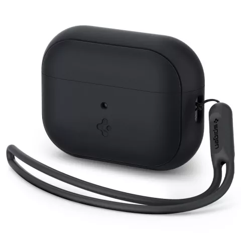 Spigen Silicone Fit Strap Case Cover Kompatibel mit AirPods Pro - Schwarz