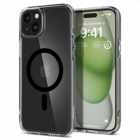 Spigen Ultra Hybrid Magfit Case Kompatibel mit iPhone 15 Plus - Schwarz