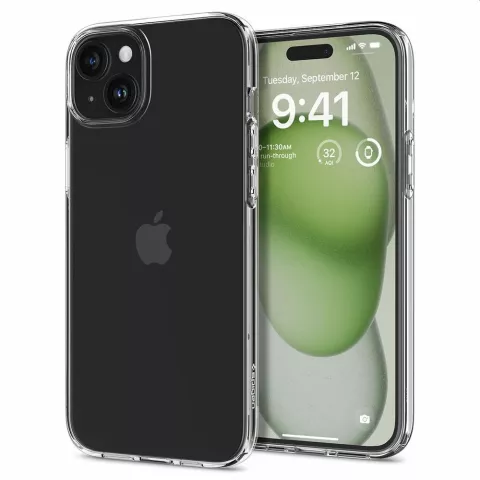 Spigen Liquid Crystal H&uuml;lle f&uuml;r iPhone 15 Plus - Kristallklar