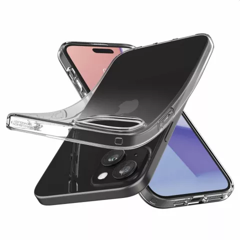 Spigen Liquid Crystal Case Kompatibel mit iPhone 15 Plus - Kristallklar