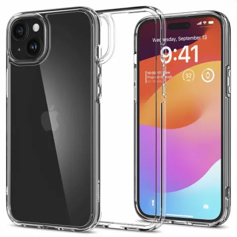 Spigen Ultra Hybrid-H&uuml;lle f&uuml;r iPhone 15 Plus - Kristallklar