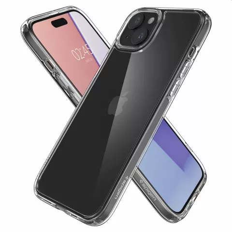 Spigen Ultra Hybrid-H&uuml;lle f&uuml;r iPhone 15 Plus - Kristallklar