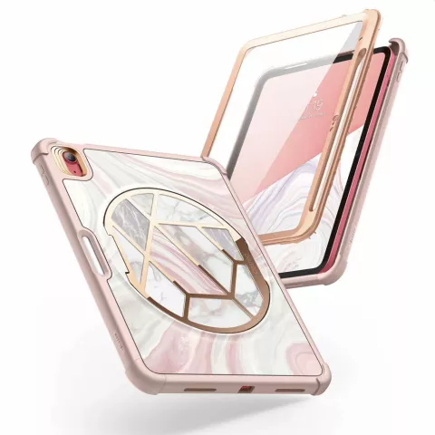 Supcase Cosmo Case H&uuml;lle Kompatibel mit iPad 10. Generation 10,9 Zoll 2022 - Marmor
