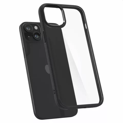 Spigen Ultra Hybrid Case Kompatibel mit iPhone 15 Plus - Mattschwarz