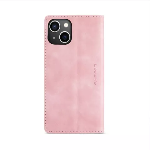 Caseme Retro Wallet Case f&uuml;r iPhone 15 Plus - Rosa