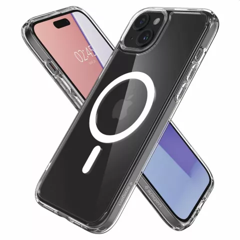 Spigen Ultra Hybrid Magfit Case Kompatibel mit iPhone 15 Plus - Weiss