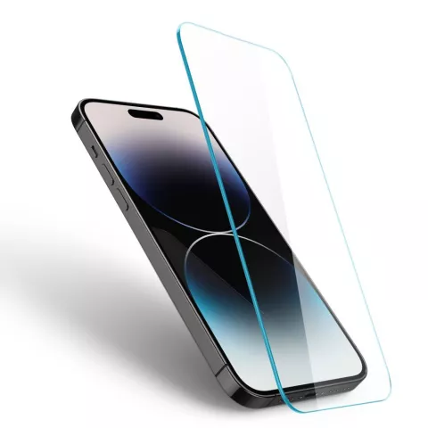 Spigen Privacy Glass Displayschutzfolie f&uuml;r iPhone 14 Pro Max - Transparent