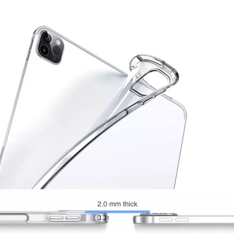 Flexibler TPU-Schutz H&uuml;lle iPad Pro 12.9-inch (2018 2020 2021 2022) - Transparente transparente H&uuml;lle