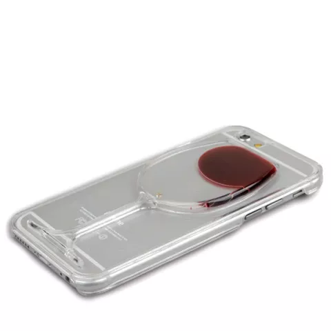 Weinetui iPhone 6 Plus und 6s Plus transparente Abdeckung Weinglas Hartschale