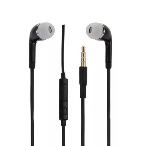 Schwarze In-Ear-Kopfh&ouml;rer - Kopfh&ouml;rer - Mikrofon - Taste