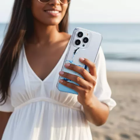 Penguin Ocean TPU-H&uuml;lle Kompatibel mit iPhone 12 und iPhone 12 Pro - transparent