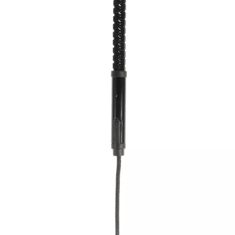 Schwarzer Reissverschluss In-Ear-Kopfh&ouml;rer Ohrh&ouml;rer Mikrofonknopf Reissverschluss