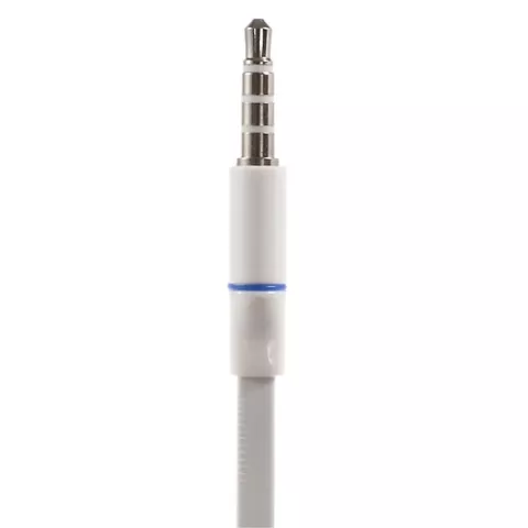 Langston In-Ear-Ohrh&ouml;rer 3,5 mm Flachkabel Wei&szlig;es Ohrh&ouml;rer-Knospenmikrofon Nudelkabel