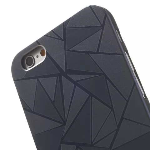 Dreieck Aluminium H&uuml;lle iPhone 6 Plus / 6s Plus Schwarz Hartschale Dreieck Abdeckung