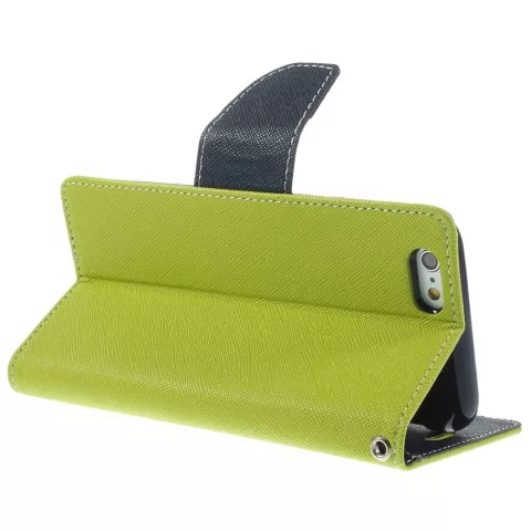 Original Mercury Goospery gr&uuml;ne Brieftasche B&uuml;cherregal f&uuml;r iPhone 6 6s Leder - Brieftasche