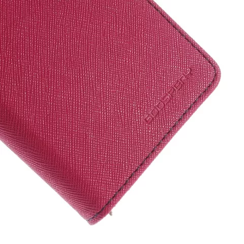 Brieftasche Etui rosa Mercury Goospery B&uuml;cherregal H&uuml;lle iPhone 6 6s Original Leder - Brieftasche