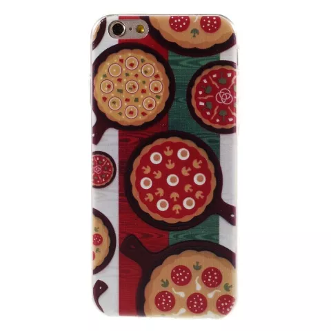 Pizza Fall TPU iPhone 6 6s Italienische Flagge Gr&uuml;n weiss rot Italien Abdeckung