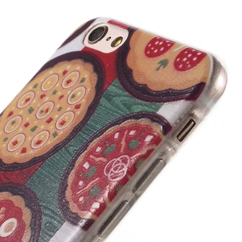 Pizza Fall TPU iPhone 6 6s Italienische Flagge Gr&uuml;n weiss rot Italien Abdeckung