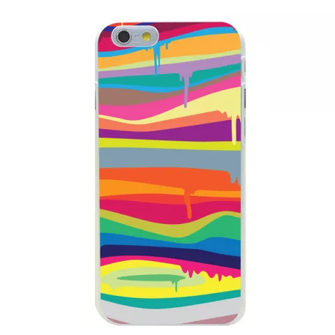 Bunte Hartschalenh&uuml;lle iPhone 6 Plus 6s Plus Regenbogenfarbh&uuml;lle Lackdesign