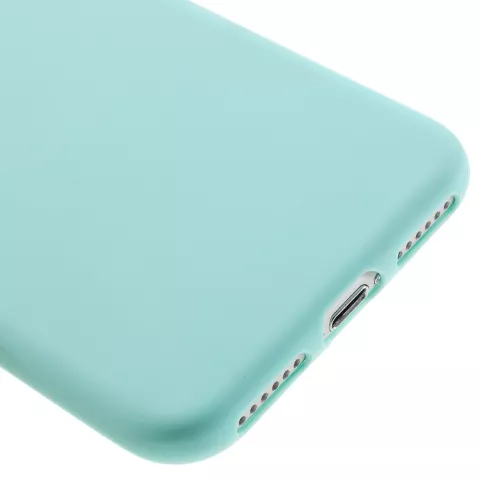 Hellblaue Silikonh&uuml;lle iPhone 7 8 hellblaue H&uuml;lle Solid Blue H&uuml;lle
