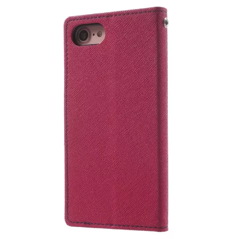 Leder-Brieftaschenh&uuml;lle Mercury Goospery Kompatibel mit iPhone 7 8 SE 2020 SE 2022 Original rosa