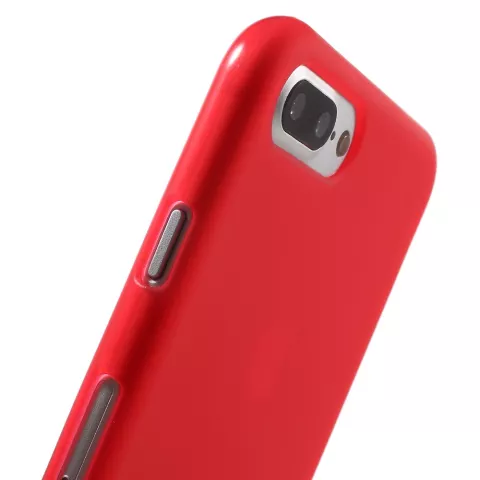 Rote Silikonh&uuml;lle iPhone 7 Plus 8 Plus Rote Abdeckung solide rote H&uuml;lle