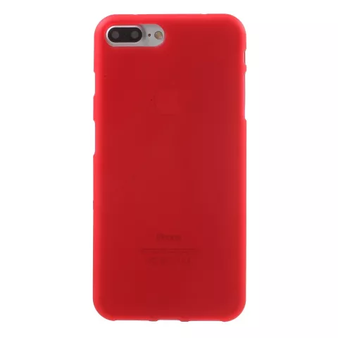 Rote Silikonh&uuml;lle iPhone 7 Plus 8 Plus Rote Abdeckung solide rote H&uuml;lle