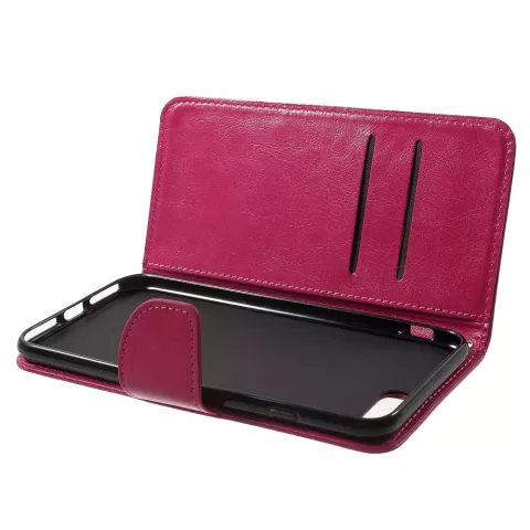 Rosa Brieftasche B&uuml;cherregalh&uuml;lle iPhone 7 Plus 8 Plus Brieftaschenetui Lederbezug