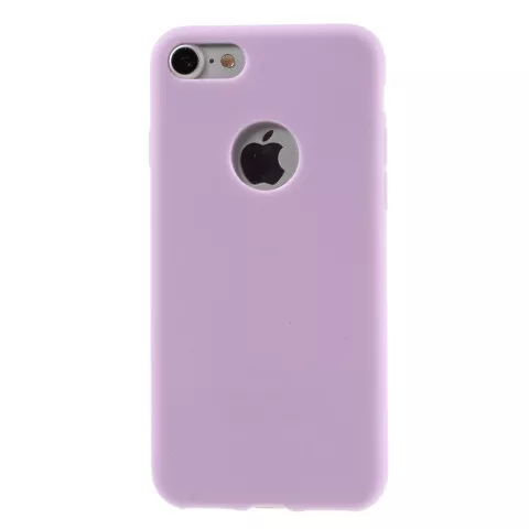 Silikonh&uuml;lle Lila iPhone 7 8 Einfache lila H&uuml;lle Lila H&uuml;lle