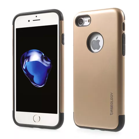 Caseology Goldh&uuml;lle iPhone 7 8 Goldene TPU Silikonh&uuml;lle Schwarze Abdeckung