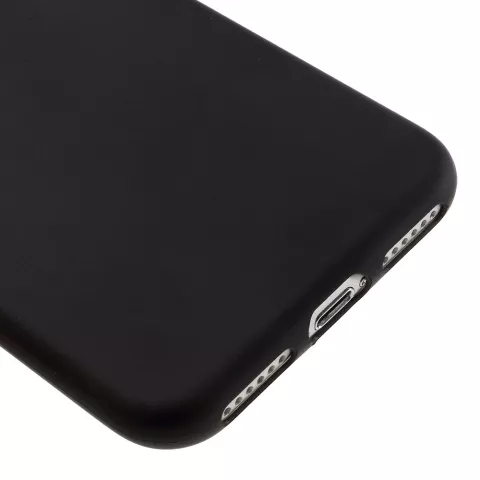 Massive schwarze Silikonh&uuml;lle iPhone 7 8 Schwarze Abdeckung Mat